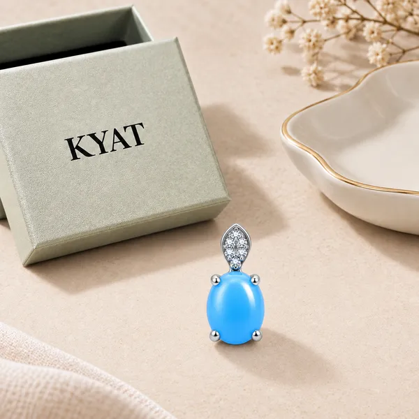 Silver_Tone_Blue_Oval_Stone_Pendant_Necklace_for_Women