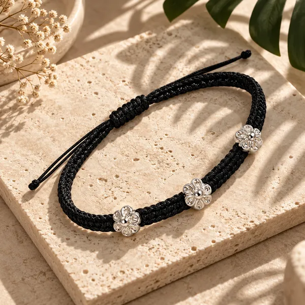 Black_Braided_Adjustable_Bracelet_for_Women