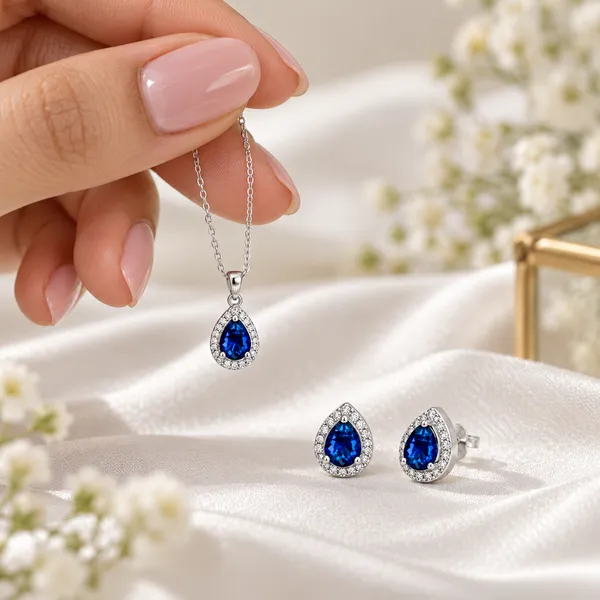 Blue_Stone_Teardrop_Necklace_And_Earrings_Set_for_Women
