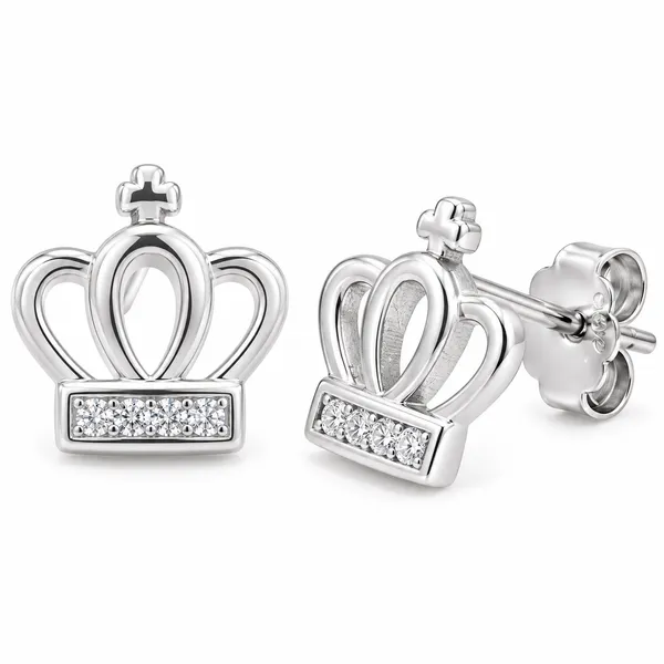Silver_Crown_Stud_Earrings_for_Women