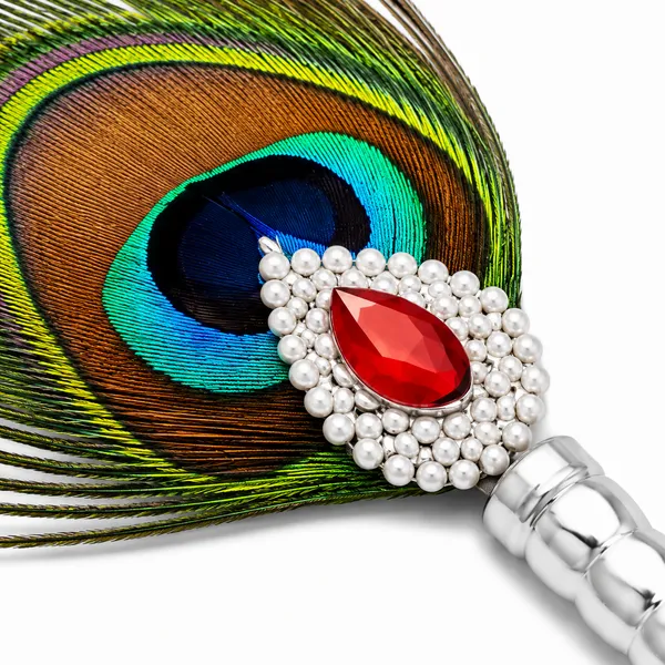Peacock_Feather_Silver_Handle_Pooja_Chauri