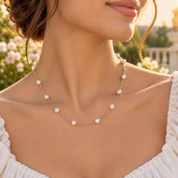 Silver_Tone_Pearl_Chain_Necklace_for_Women