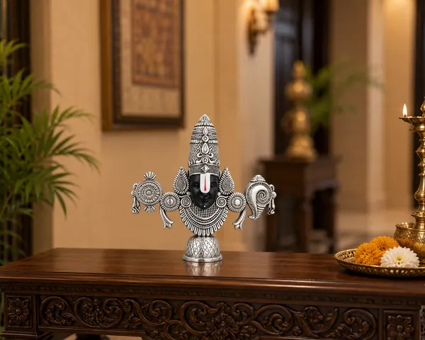 Silver-Tone_Lord_Venkateswara_Decorative_Idol