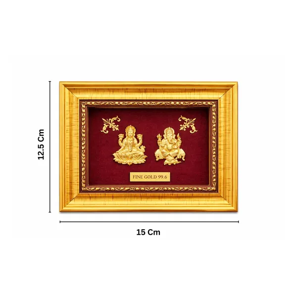 Gold_Layer_Traditional_Lakshmi_Ganesha_Framed_Idol_Set
