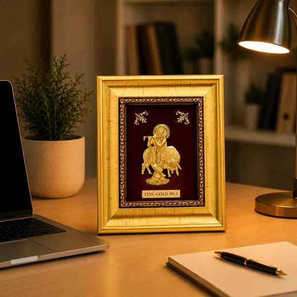 Gold_Tone_Traditional_Krishna_Framed_Wall_Decor