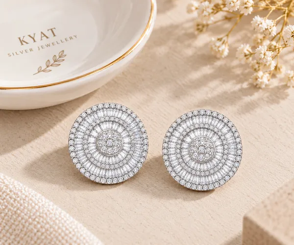 Silver_925_Circular_Stud_Earrings_For_Women_Set_Of_2