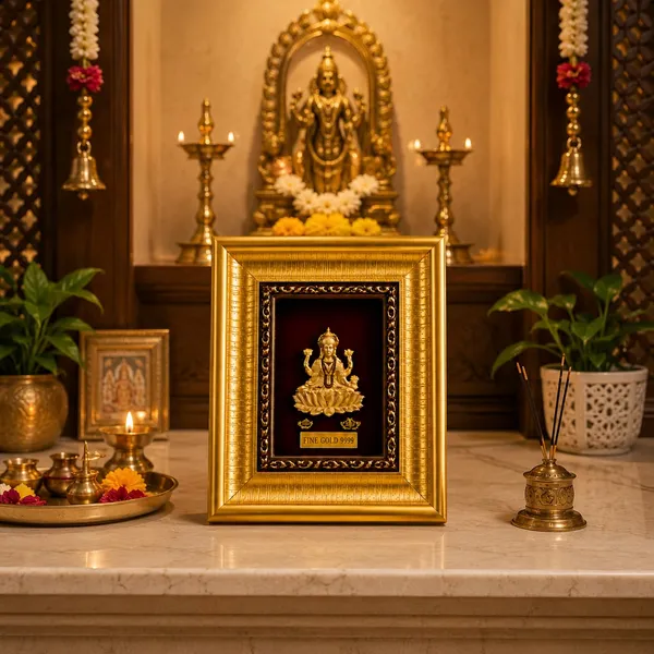 Gold_Tone_Traditional_Lakshmi_Religious_Photo_Frame