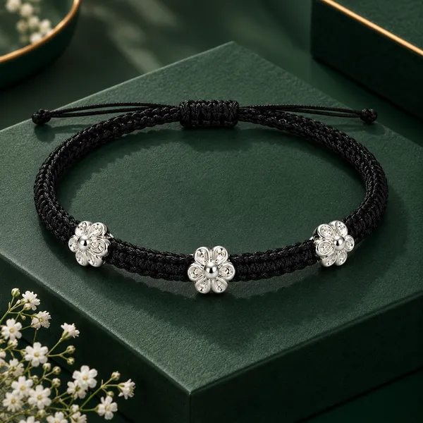 Black_Braided_Adjustable_Bracelet_for_Women
