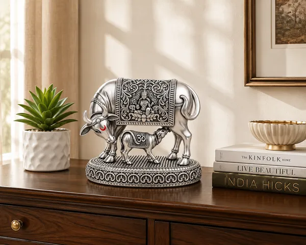 Silver-Tone_Traditional_Kamdhenu_Lakshmi_Idol
