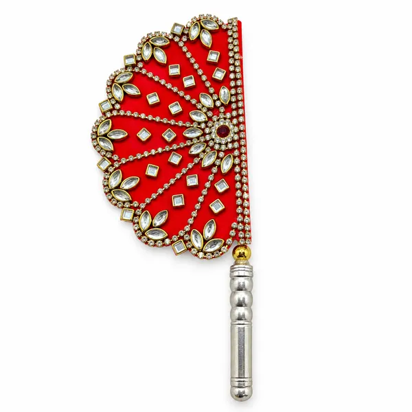 Red_Embellished_Devotional_Hand_Fan