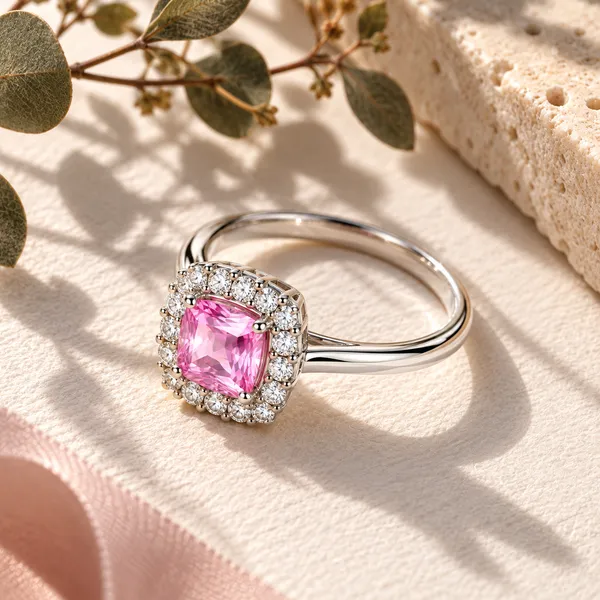 Pink_Silver_Tone_Halo_Ring_for_Women