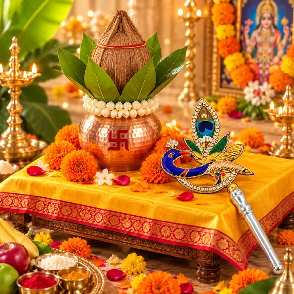 Peacock_Design_Decorative_Pooja_Handle
