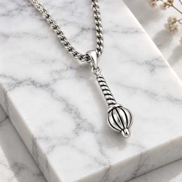 Silver_Tone_Link_Chain_Pendant_Necklace_for_Women