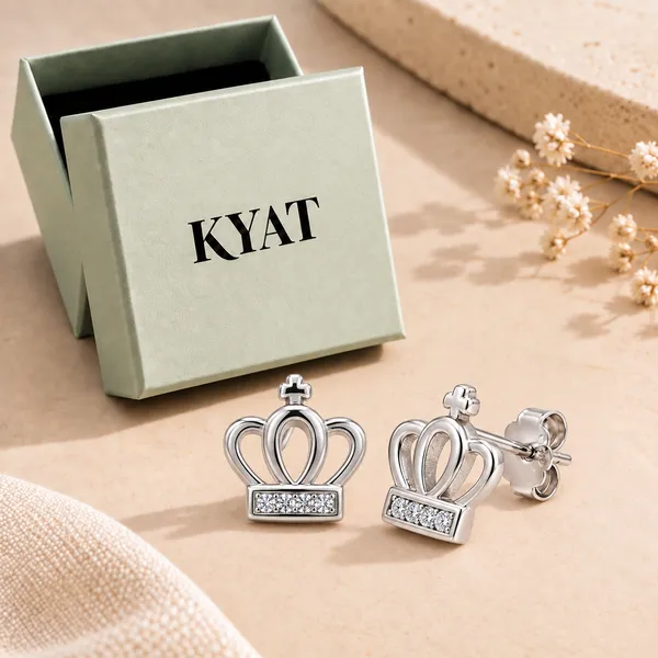 Silver_Crown_Stud_Earrings_for_Women