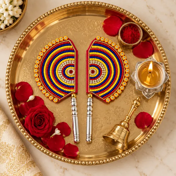 Multicolour_Beaded_Pooja_Hand_Fans_Set_Of_2
