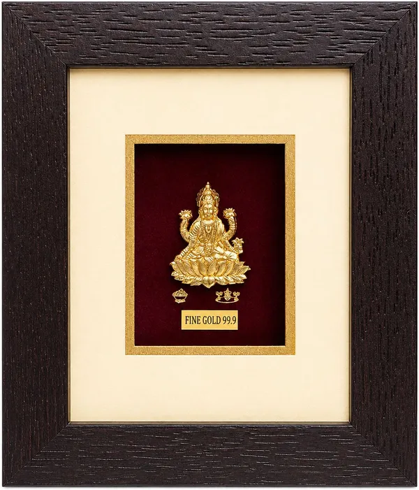 Gold_Finish_Traditional_Lakshmi_Framed_Idol