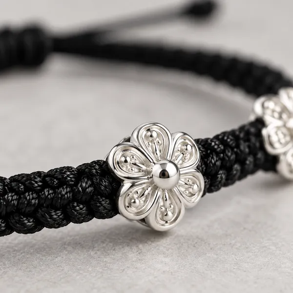 Black_Braided_Adjustable_Bracelet_for_Women