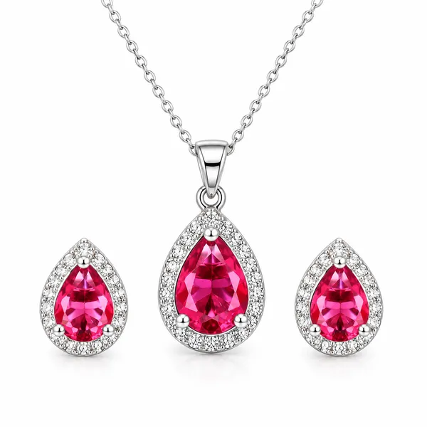 Pink_Stone_Teardrop_Jewellery_Set_for_Women