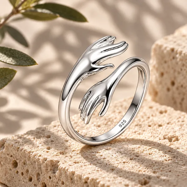 Silver_925_Hand_Motif_Open_Ring_for_Women
