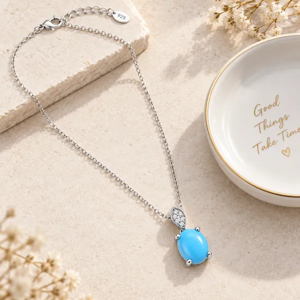 Silver_Tone_Blue_Oval_Stone_Pendant_Necklace_for_Women