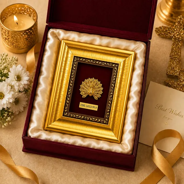 Gold_Finish_Peacock_Decorative_Frame