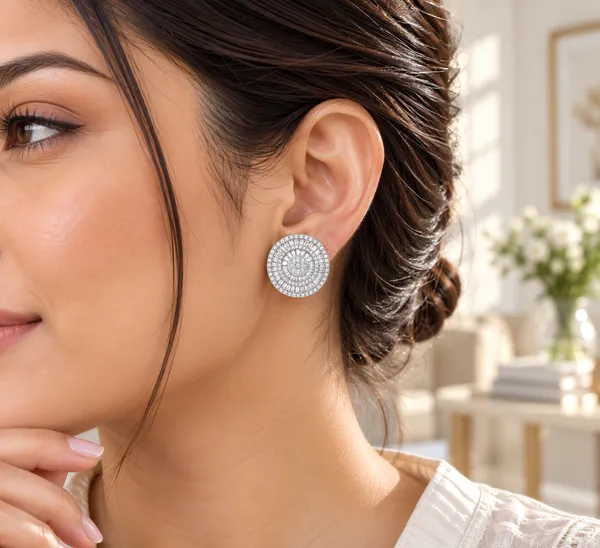 Silver_925_Circular_Stud_Earrings_For_Women_Set_Of_2