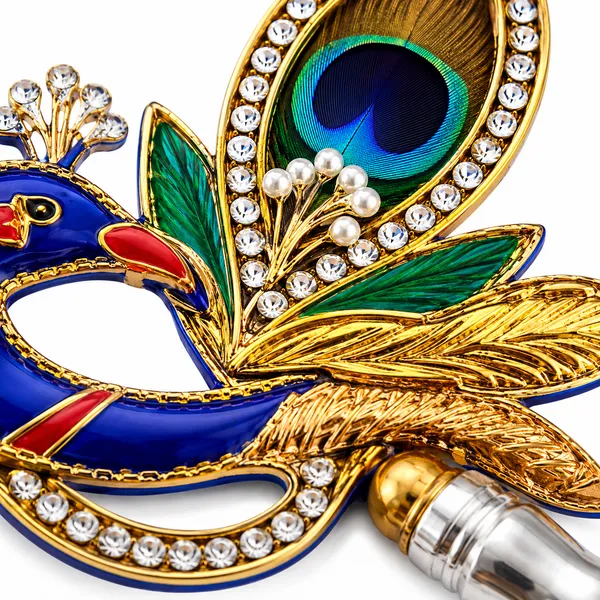 Peacock_Design_Decorative_Pooja_Handle