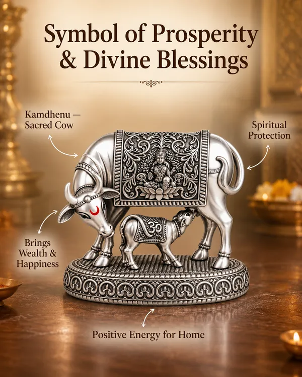 Silver-Tone_Traditional_Kamdhenu_Lakshmi_Idol