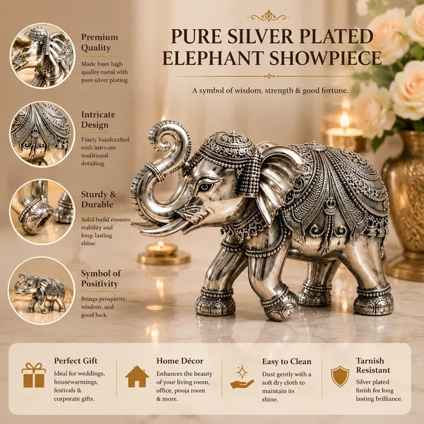Silver-Tone_Ornate_Elephant_Decorative_Figurine