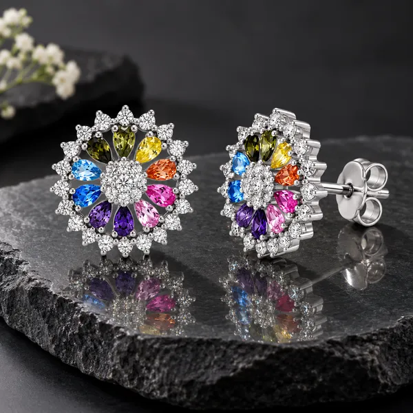 Silver_Multicolour_Floral_Stud_Earrings_For_Women_Set_Of_2