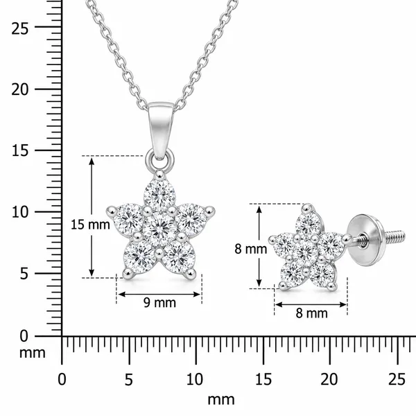 Silver_Tone_Crystal_Flower_Necklace_And_Earrings_Set_for_Women