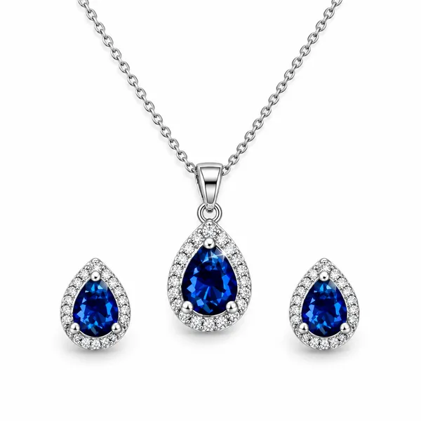 Blue_Stone_Teardrop_Necklace_And_Earrings_Set_for_Women