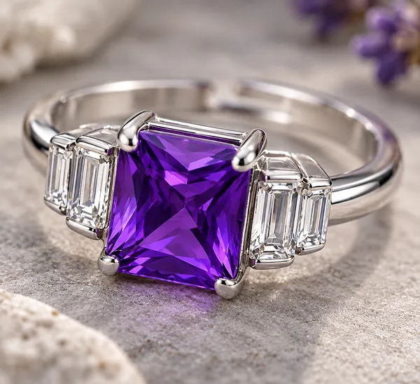 Silver_Tone_Purple_Gemstone_Statement_Ring