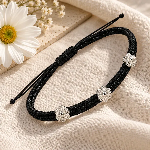 Black_Braided_Adjustable_Bracelet_for_Women