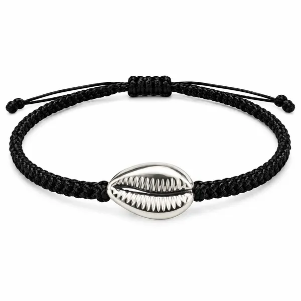 Black_Braided_Shell_Charm_Anklet_For_Women