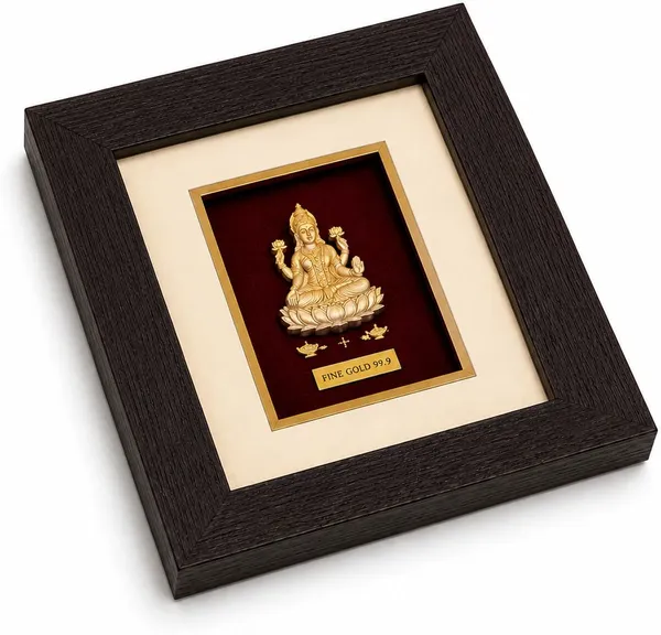 Gold_Finish_Traditional_Lakshmi_Framed_Idol