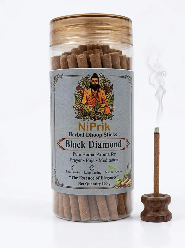 Niprik_Black_Diamond_Herbal_Dhoop_Sticks_For_Puja_-_Pack_Of_3