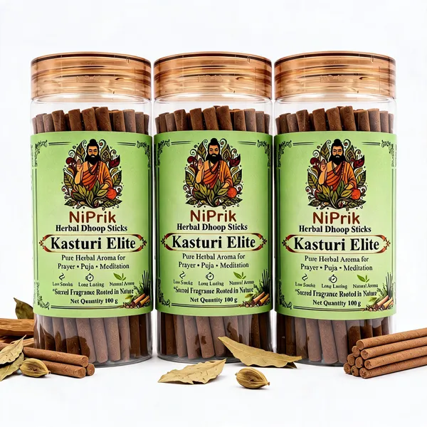 Niprik_Kasturi_Elite_Herbal_Dhoop_Sticks_For_Puja_-_Pack_Of_3