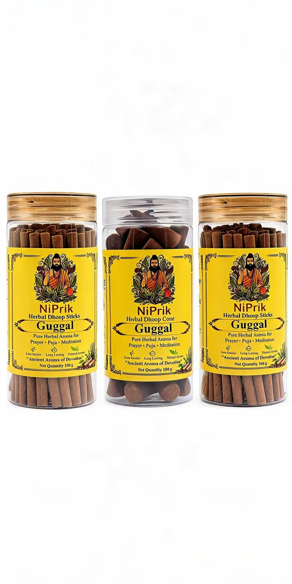 Niprik_Guggul_Herbal_Dhoop_Sticks_And_Cones_Combo_For_Puja_-_Pack_Of_3