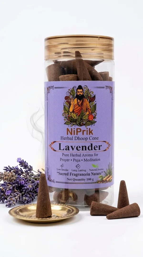 Niprik_Lavender_Herbal_Dhoop_Cones_For_Puja_And_Meditation_-_Pack_Of_3