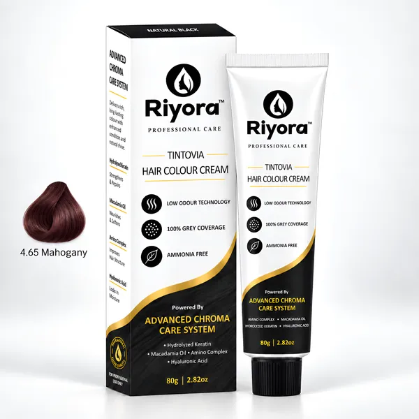 Natural_Looking_Mahogany_(4.65_No)_Riyora_Tintovia_Hair_Colour_Cream_80_Gm