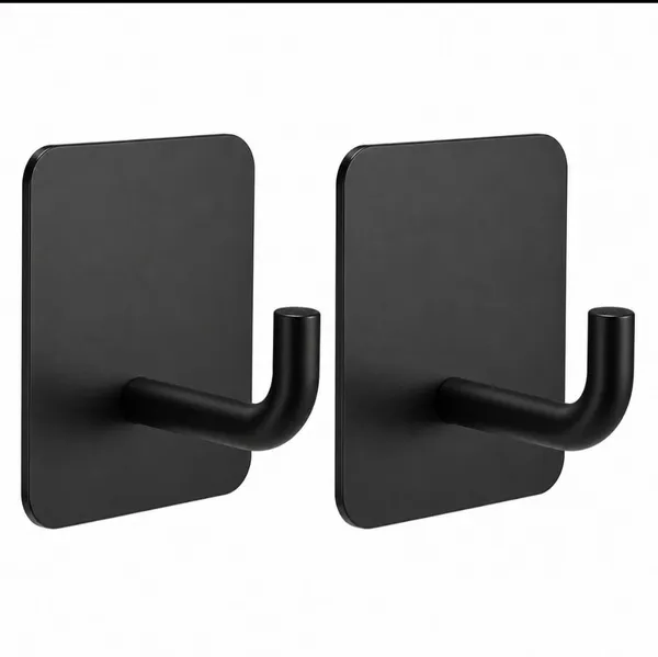 Black_Stainless_Steel_Adhesive_Wall_Hooks