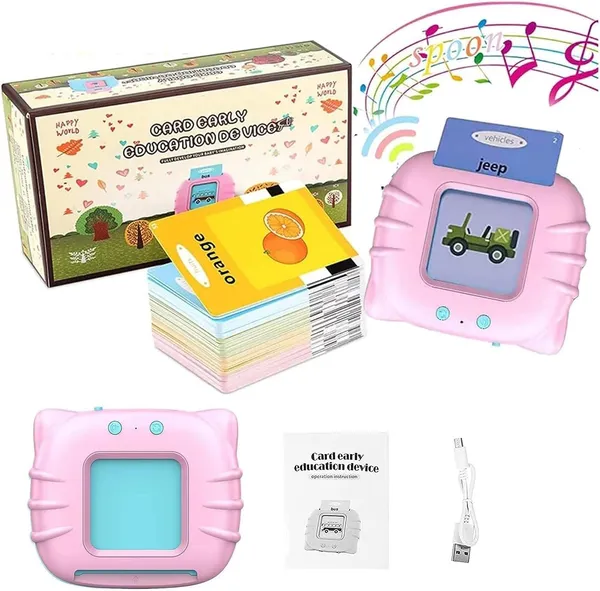 Pink_Card_Early_Education_Device_For_Toddlers
