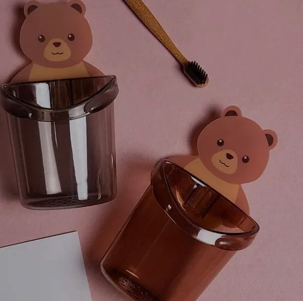 Plastic_Bear_Design_Toothbrush_Holder