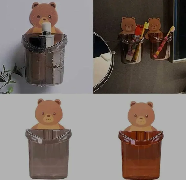 Plastic_Bear_Design_Toothbrush_Holder