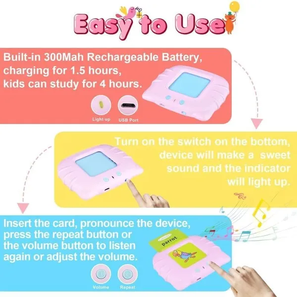 Pink_Card_Early_Education_Device_For_Toddlers