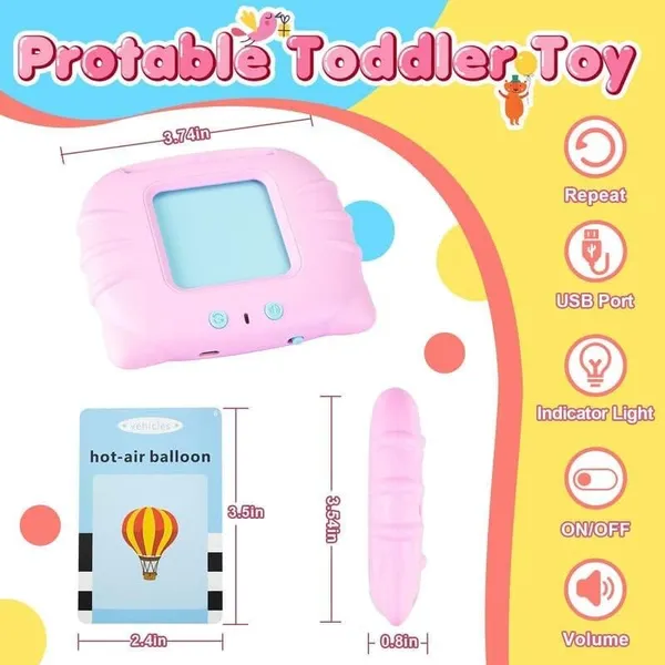 Pink_Card_Early_Education_Device_For_Toddlers