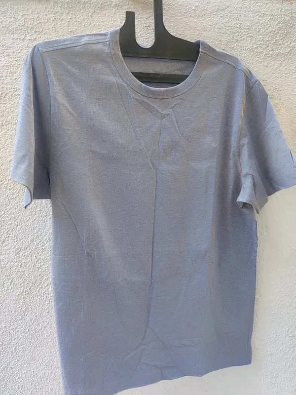 Grey_Knit_Regular_Fit_T-Shirt_for_Men