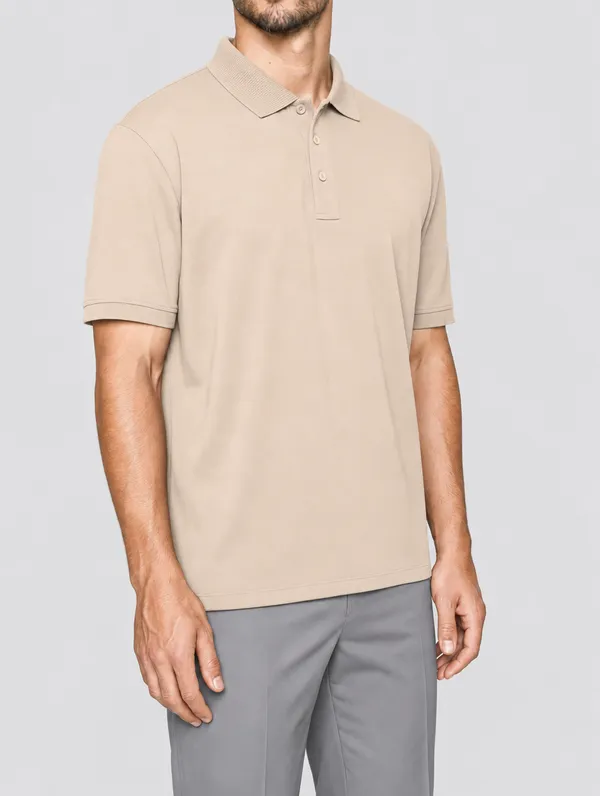 Beige_Polo_T-Shirt_for_Men