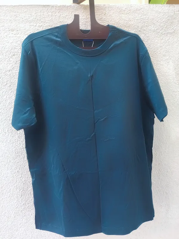 Teal_Casual_Fit_Round_Neck_T-Shirt_for_Men